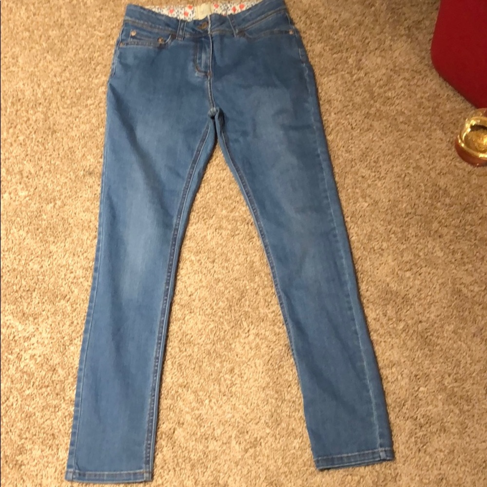 Girls light wash Boden skinny jeans